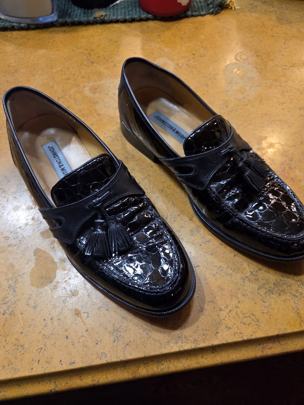 Johnston & Murphy Men’s Black Tassel Loafers